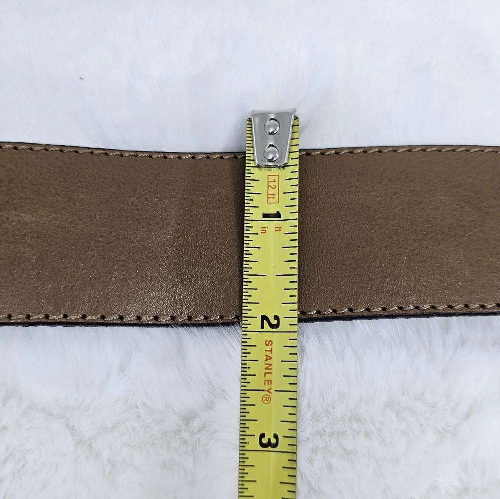 Pellateri vintage Italy brown leather belt small